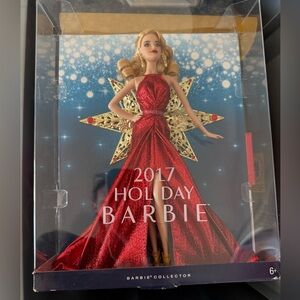 2017 Barbie Holiday Collector Doll in Shimmering Red